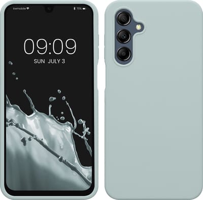 kwmobile telefoonhoesje geschikt voor Samsung Galaxy A16 5G - Hoesje met siliconen coating - Smartphone case in cool mint
