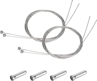 Oneay Set van 4 vervangende remkabels voor mountainbikes, geschikt voor mountainbikes, vervanging van fietsremkabels
