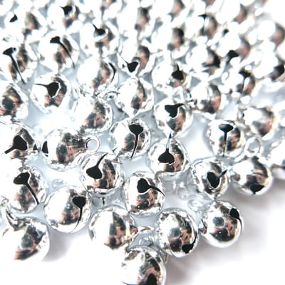 Dailygoods- Belletjes 100 Stuks - Koper/Zilver - Decoratie/Hangers - DIY Knutselen - Kerstmis/Bruid - Afmetingen 6-20 mm - Decoratiebelletjes