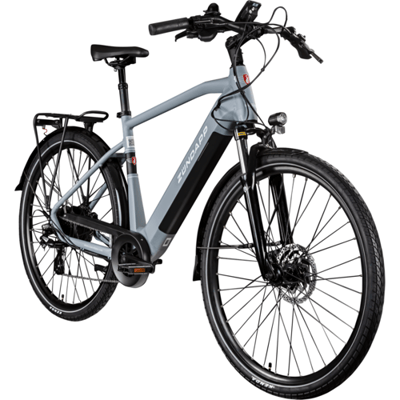 Zündapp Elektrische fiets trekking Z810 700c (Heren, Grijs/wit)