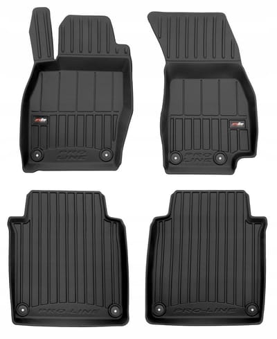 Frogum No.77 - Automatten set - Geschikt voor Audi A8 D5 Long vanaf 2017 - 3D TPE Rubber - 4-delig - Zwart
