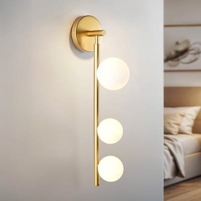 Gouden wandlamp Taj