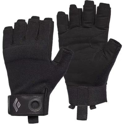 Black Diamond Crag Half-Finger Gloves (Maat - L, Kleur - BLACK)