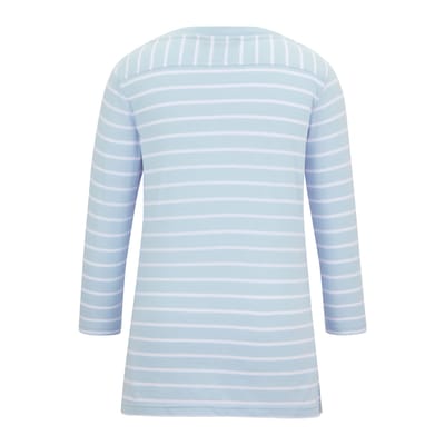 Regatta Dames/Dames Baylette II Gestreept T-shirt (Hemelsbreed/Wit)