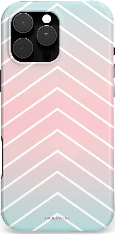 Casetastic Hoesje Geschikt voor Apple iPhone 16 Pro Max Magsafe - Stijlvolle Beschermende Duo-layer Case - Mint Roze Power Up