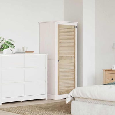 vidaXL - Kastdeur - Naturel - 140,5 - x - 49,5 - cm - Massief - grenenhout