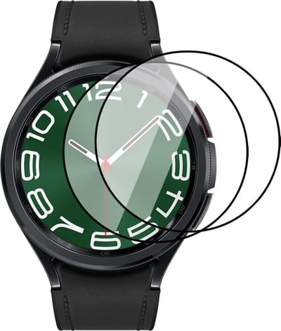 2x Screenprotector geschikt voor Samsung Galaxy Watch 6 Classic 43mm - Folie Screen Protector geschikt voor Samsung Galaxy Watch 6 Classic 43mm