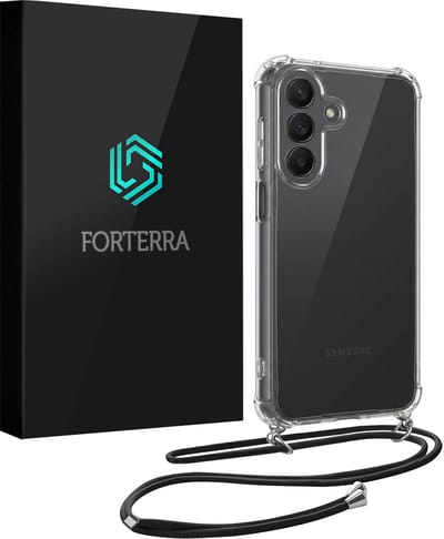 Hoesje Geschikt voor Samsung Galaxy A27 - Met Koord - Shock Proof - Siliconen Case - Telefoonkoord - Back Cover - Telefoon Hoes Shockproof - Telefoonketting - Transparant