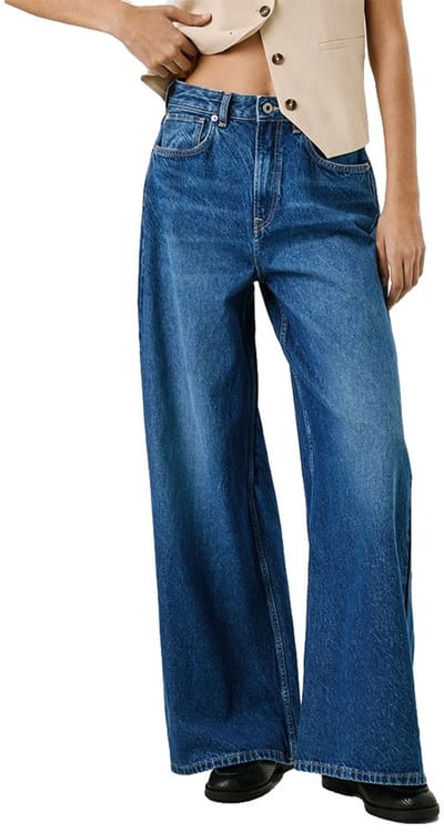 Pepe Jeans Jaimy Wide Leg Hoogzittende Jeans Blauw 27 / 32 Vrouw