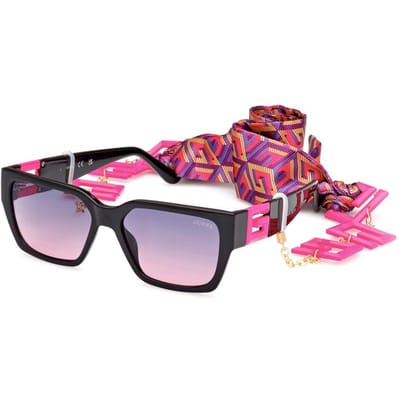 Guess Unisex Zonnebril Gu7916 74t Black/55-16-145