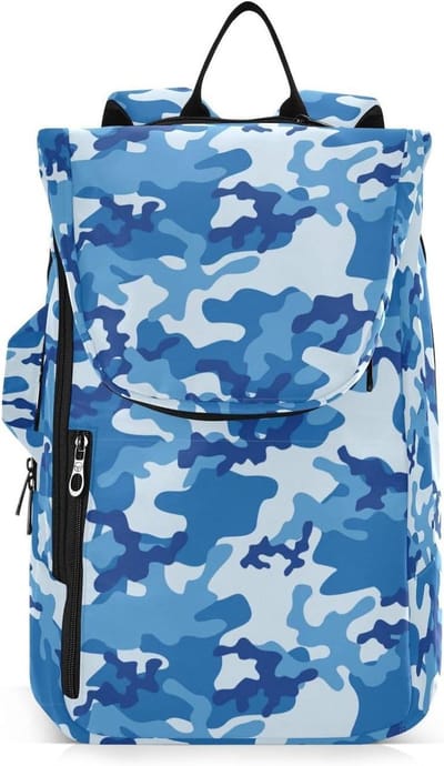 Sportrugzak - Sporttas Racket - Sporten Trainen - Grote Capaciteit - 30x20x68 cm - Blauw Camouflage