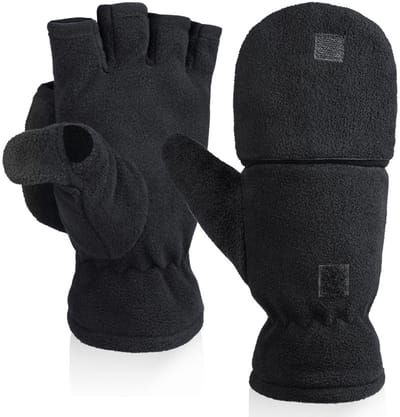 Handschoenen - Vingerloze handschoenen - Winterhandschoenen - Fiets handschoenen - Thermische handschoenen - Winterhandschoenen dames - Thermische fiets handschoenen zonder vingers - Heren handschoenen - Geschikt voor mannen en vrouwen