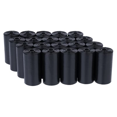 zooplus basics hondenpoepzakjes zwart 40 rollen van 15 zakjes (600 zakjes)