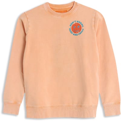 4PRESIDENT Sweater jongens - Mock Orange - Maat 92 - Jongens trui