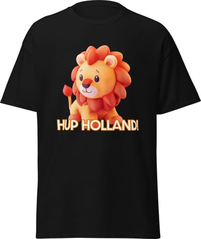 Hup Holland! T-Shirt - Zwart, S