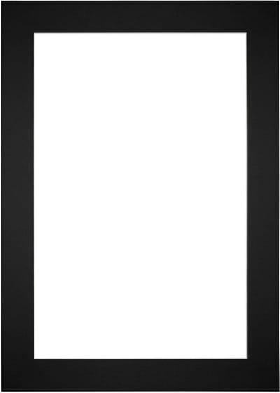 Passe-Partout Fotomaat 20x30 cm - Lijstmaat 36x49 cm - Zwart - Museumkarton - Fotolijst niet inbegrepen