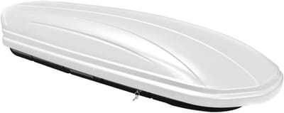 Famanu - Dakkoffer, dakkoffer, bagagebox, afsluitbaar, wit, 320 liter