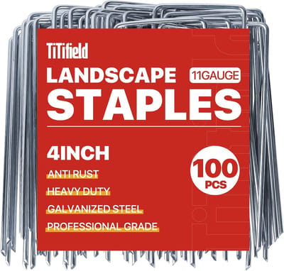 Landschap Nietjes - Tuin Stakes - Onkruid Barrière - Gegalvaniseerd Anti-Roest - 4 Inch