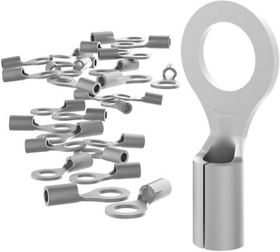 Ring Kabelschoenen - Kabelverbinders - Elektrische Installatie - Vertind Koper - 2.5-4 mm² M4 - Zilver