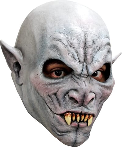 Partychimp Hoofdmasker The Count Latex Grijs One-size