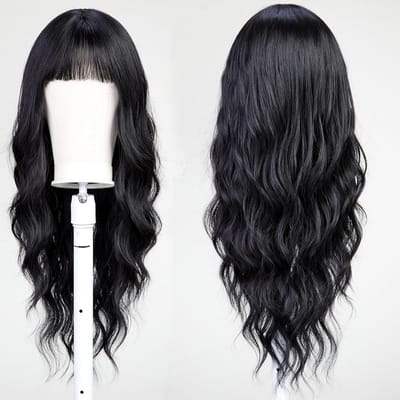 VELTRR® Top Kwaliteit Damespruik – Pruiken Dames - Hair Wig – Lang - Zwart