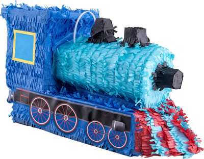 Funny Fashion Pinata van papier - Trein thema - 25 x 50 cm - Feestartikelen Verjaardag