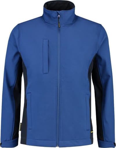 Tricorp soft shell jack bi-color koningsblauw - navy TJ2000 maat XS