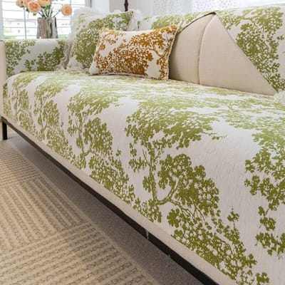Bayberry Tree Jacquard Bankhoes voor Woonkamer Chenille Antislip Banken Handdoek Bankkussen L-vormige Hoekbank Zitmat 70x70cm 1pcs