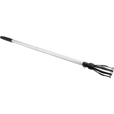 Hoge Plafond Lampenwisselaar met Mand en Zuignap Telescopische Aluminium Stang Lampenverwijderaar Gereedschapsset gray