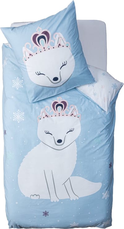 Atmosphera Kids Dekbedovertrek set met 1 kussensloop 140x200cm/65x65cm Winter