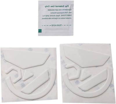 Muisvoetjes Vervanging - Glide Stickers - Soepeler Glijden - PTFE Materiaal - 0.6 mm Dikte - Wit