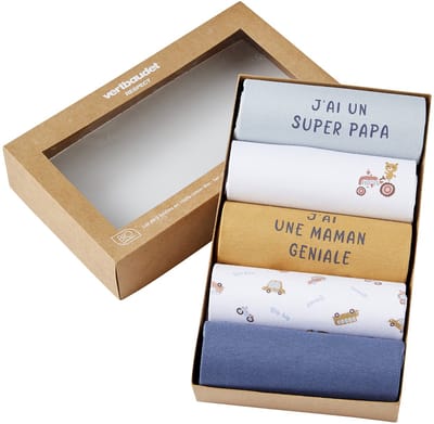Vertbaudet Set met 5 rompers korte mouwen