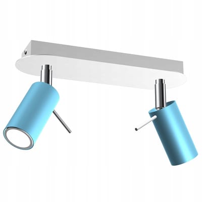 PRESTON BLUE Plafondlamp 2x GU10 - Modern Design & Flexibele Verlichting