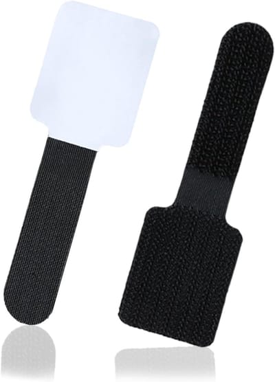 30 stuks zelfklevende klittenbandsluitingen, universele kabelorganizer, klittenband voor kabelbeheer, kantoor, kabelhouders voor kantoor, lichtketting, nachtkastje, oplaadkabel