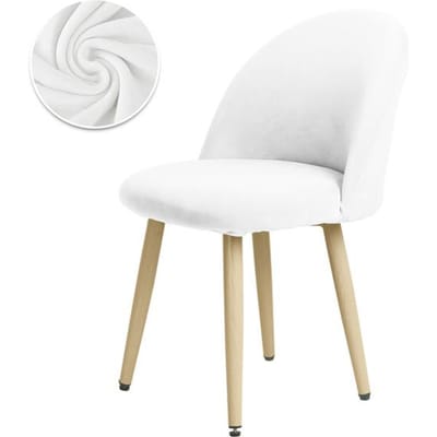 1 /2 /4 /6 stuks eendenbek stoelhoes polar fleece fauteuilhoezen nieuwe stijl elastische Scandinavische stoelhoes voor keuken hotel thuis 1 Piece white