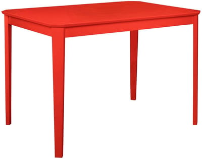Trend-Eettafel - Heveahout Rood