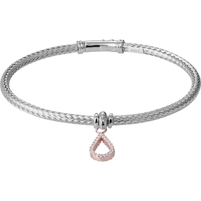 Orphelia ZA-7398 - Armband Bangle Teardrop - Zilver 925 Bicolor - Zirkonia - 58 mm