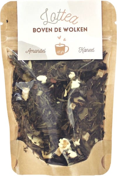 Lottea Boven de Wolken thee 45 gram Stazak - verse thee, groene thee, thee cadeau, thee geschenk, thee cadeautje, troost cadeau