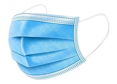 250x beschermende mondkapjes - blauw - niet medisch - beschermmaskers / stofmaskers