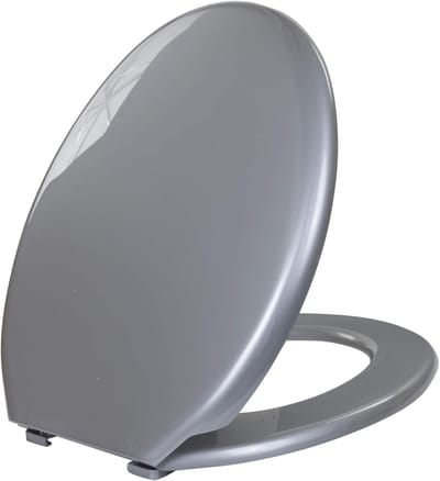 Toiletbril - WC Deksel - Badkamer Upgrade - Universele Pasvorm - 46 x 36 cm - Grijs