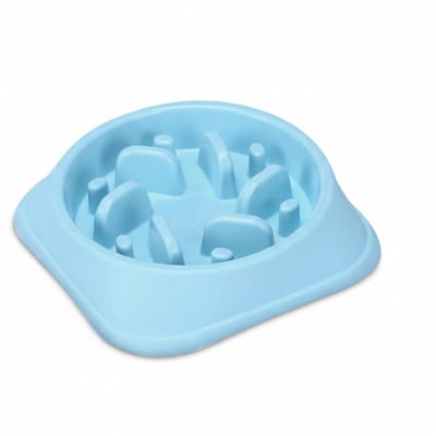 Famanu – Kunststof voerbakken voor honden - anti-verstopping - voor langzame voeding en verstikkingsbescherming - ideaal voor honden - labyrint - om maagverdraaiingen te voorkomen