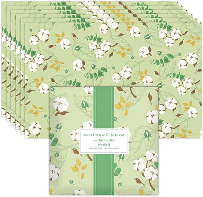 Geparfumeerd Papier voor Lades en Kasten, Ideaal voor Geur in Kledingkasten en Opbergdozen, 6 Vellen 36.5 x 60 cm