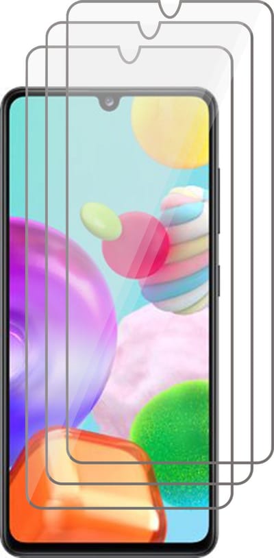 Screenprotector geschikt voor Samsung A41 - Beschermglas Screen Protector Glas - 3 stuks