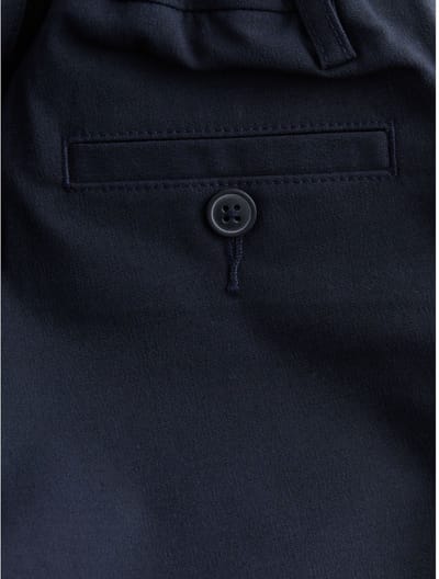 Next - Jongens - Formele skinny schoolbroeken met stretchy elastische tailleband - Blauw