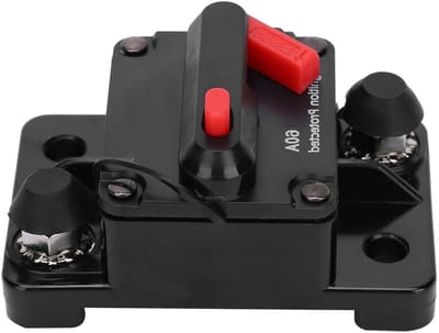 Stroomonderbreker - Automatische Schakelaar - Veilige Stroomvoorziening - Waterdichte Kap - 60 Ampère - Rood