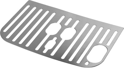 Afdruipplaat Koffiemachine - Lekbakje Onderdeel - Koffiezetapparaat Onderhoud - Specifiek Model Pasvorm - 22 x 14 x 1 cm - Aluminium