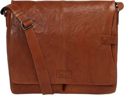 VOi Business tas Schoudertas met laptopvak Dakota Filiz Business Bag Cognac Bruine