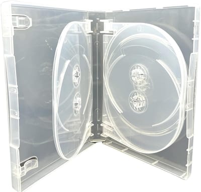 Dailygoods- DVD Case 27mm - 7 Disc Houder - Slimme Opbergoplossing - Transparant Ontwerp - Efficiënte Multimedia Opslag - Hoogwaardige Kwaliteit
