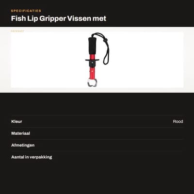 Dailygoods- Fish Gripper met Polsband - Roestvrij Staal
