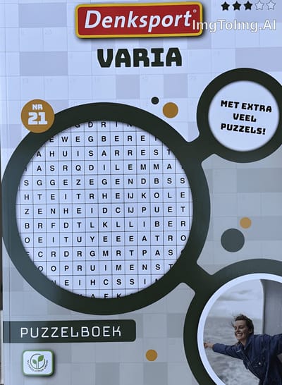 Denksport - Varia Nummer 22 - Denksport puzzelboekjes - Kruiswoordpuzzel - Woordzoeker - 3 sterren - puzzelboeken volwassenen - Nederlands - 192 puzzels